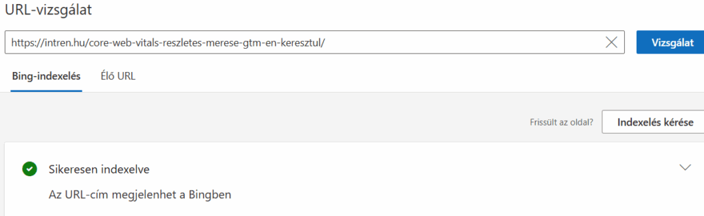 URL vizsgálat