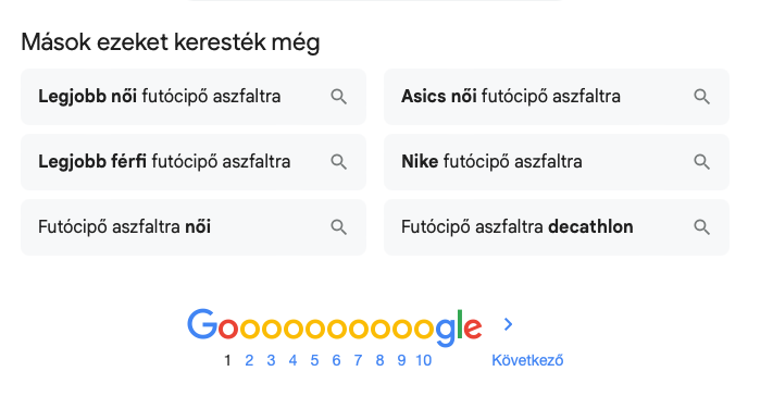 “Mások ezeket keresték még”