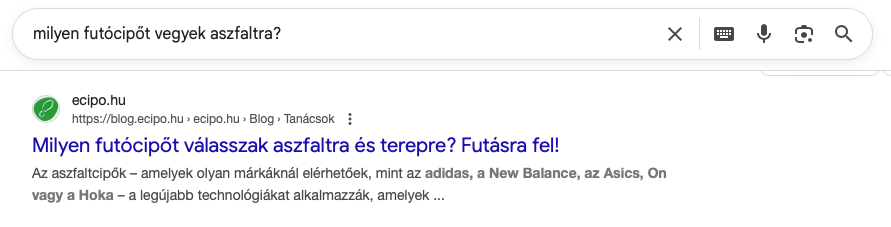 információs keresési szándék
