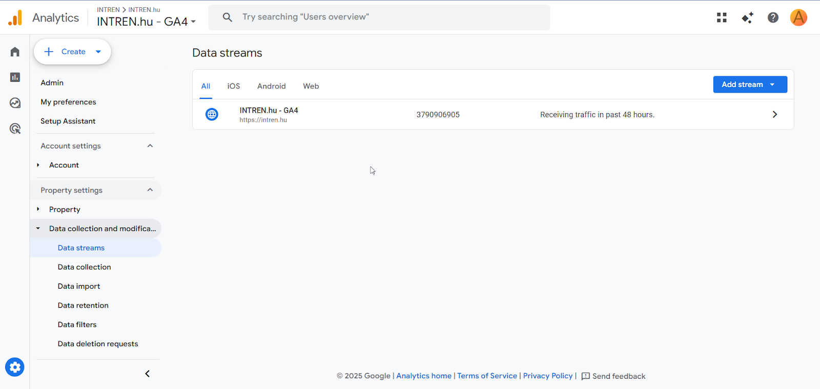 „Receiving traffic in past 48 hours” jelzés